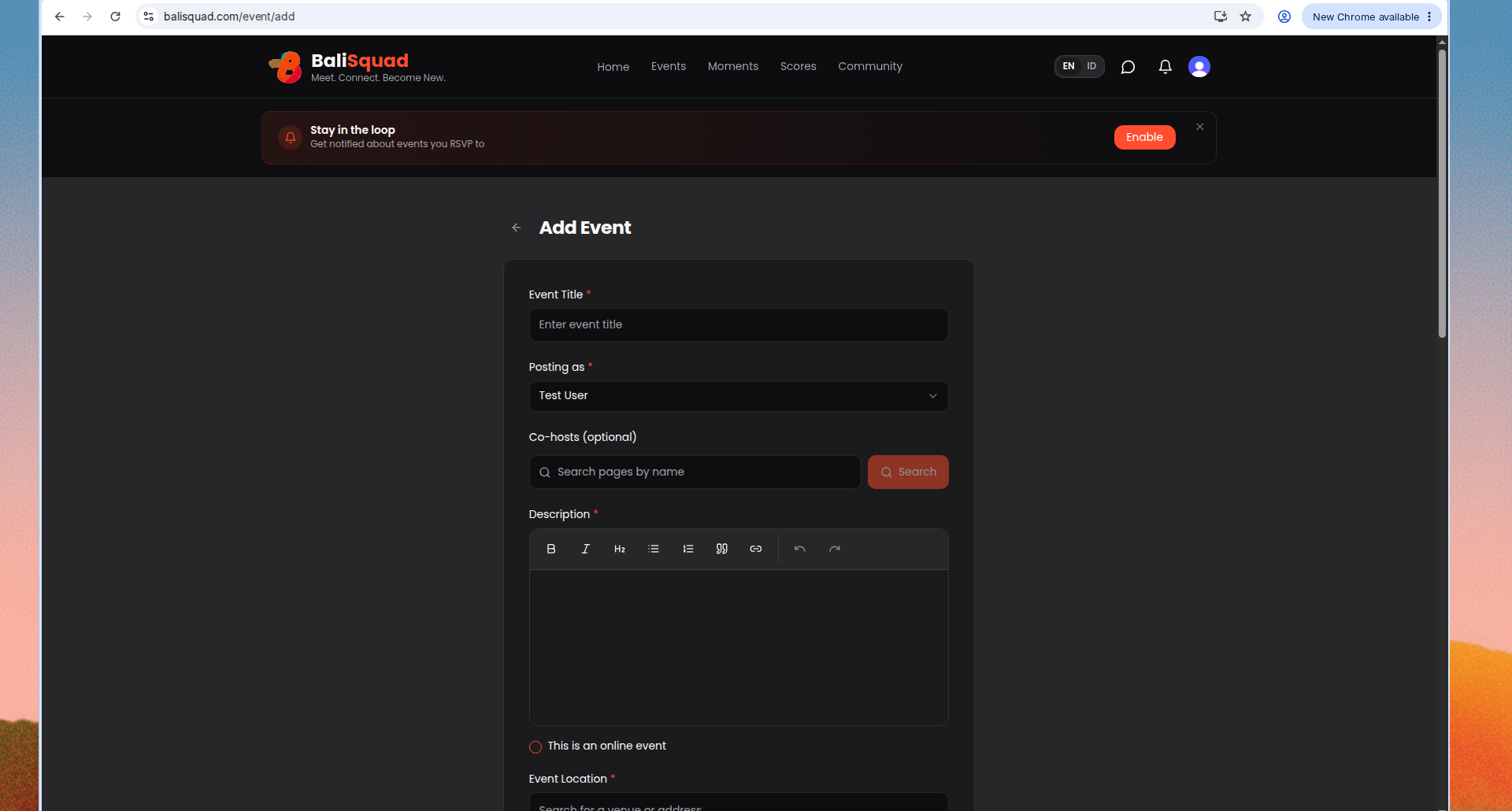 Featured image of post How to Add an Event on BaliSquad